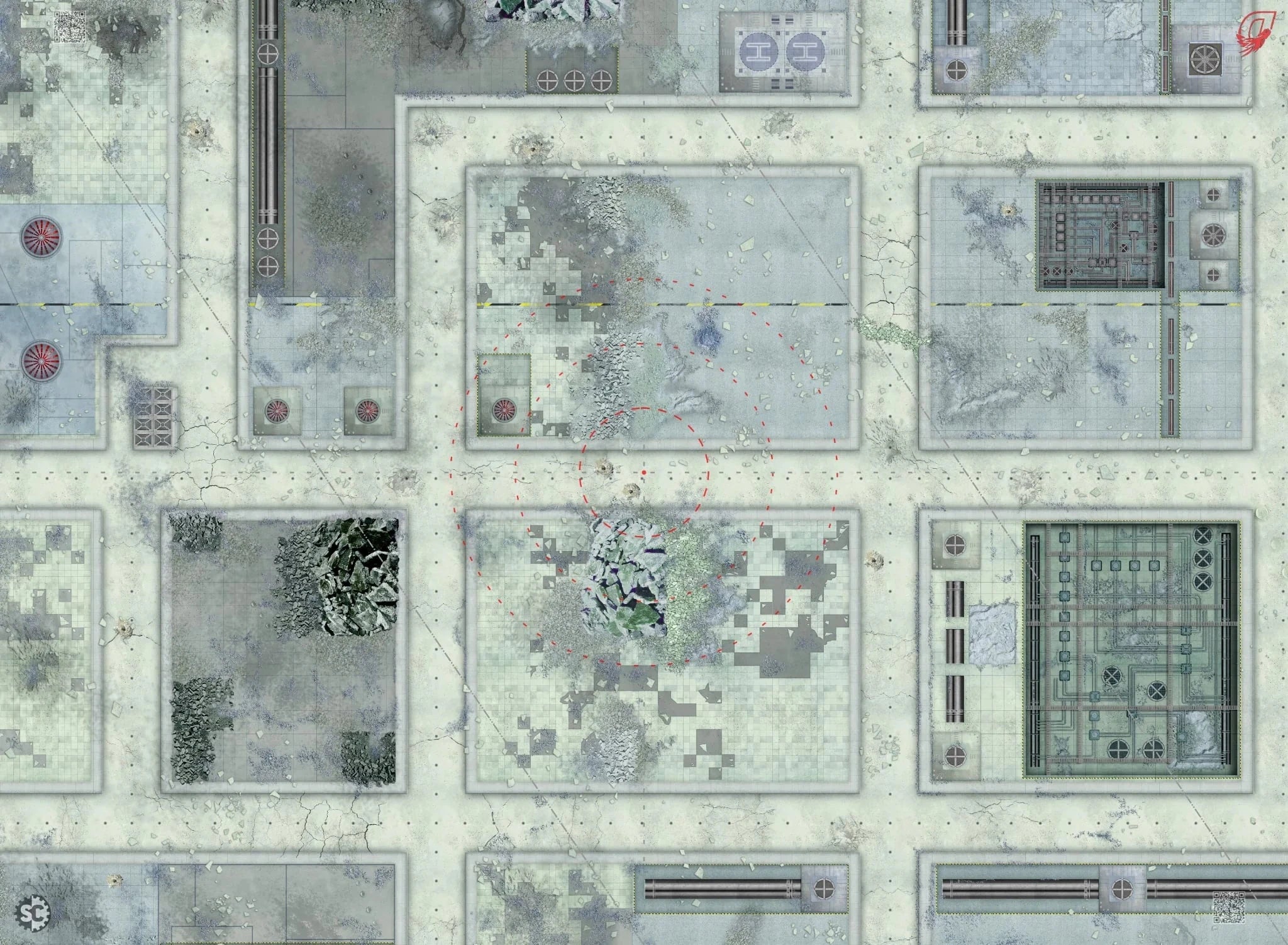 Red Dragon Game Mats - Cold City 2025 Miniature Game Accessories Red Dragon  | Multizone: Comics And Games