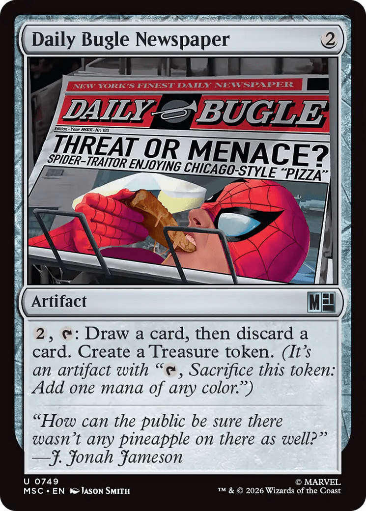 Daily Bugle Newspaper [Marvel Super Heroes Commander] MTG Single Magic: The Gathering  | Multizone: Comics And Games