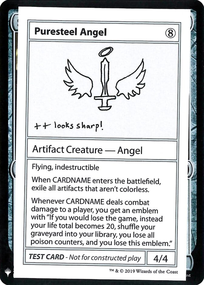 Puresteel Angel [Mystery Booster Playtest Cards] MTG Single Magic: The Gathering  | Multizone: Comics And Games