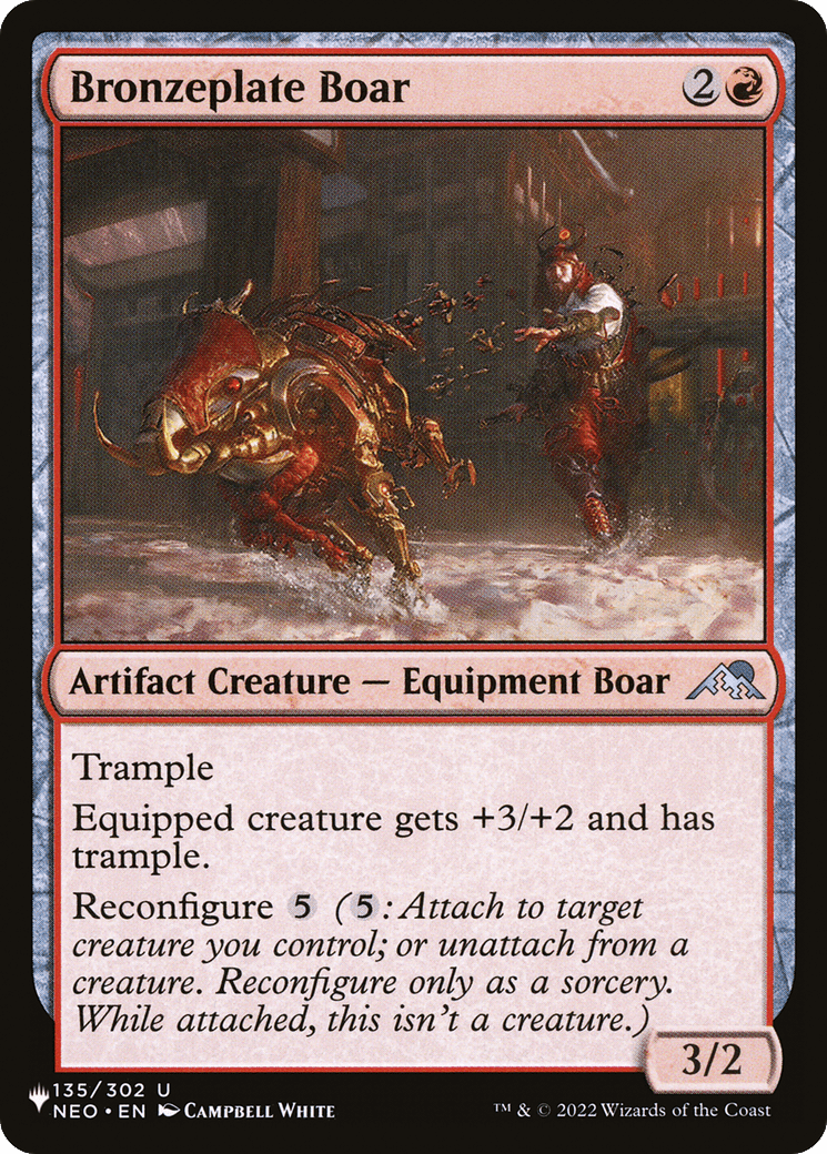 Bronzeplate Boar [The List] MTG Single Magic: The Gathering  | Multizone: Comics And Games