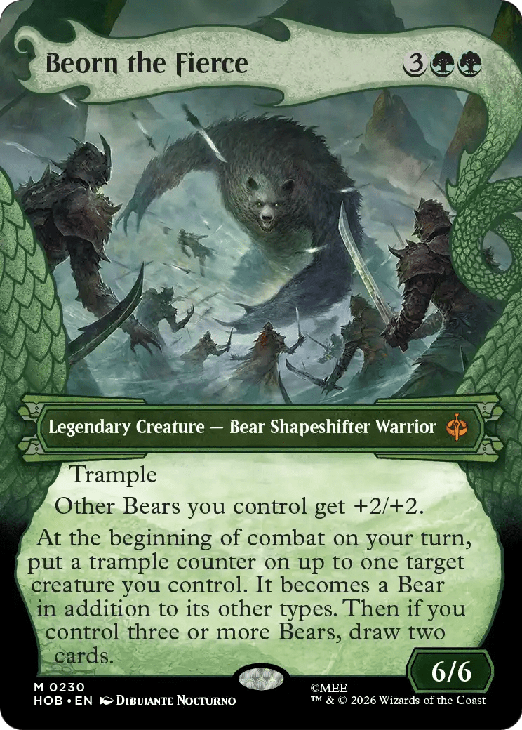 Beorn the Fierce (Showcase) [The Hobbit] MTG Single Magic: The Gathering  | Multizone: Comics And Games