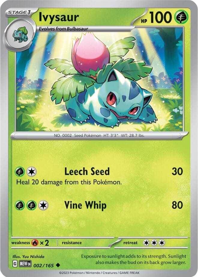 Ivysaur (002/165) [Scarlet & Violet 151] Pokemon Single Pokémon  | Multizone: Comics And Games