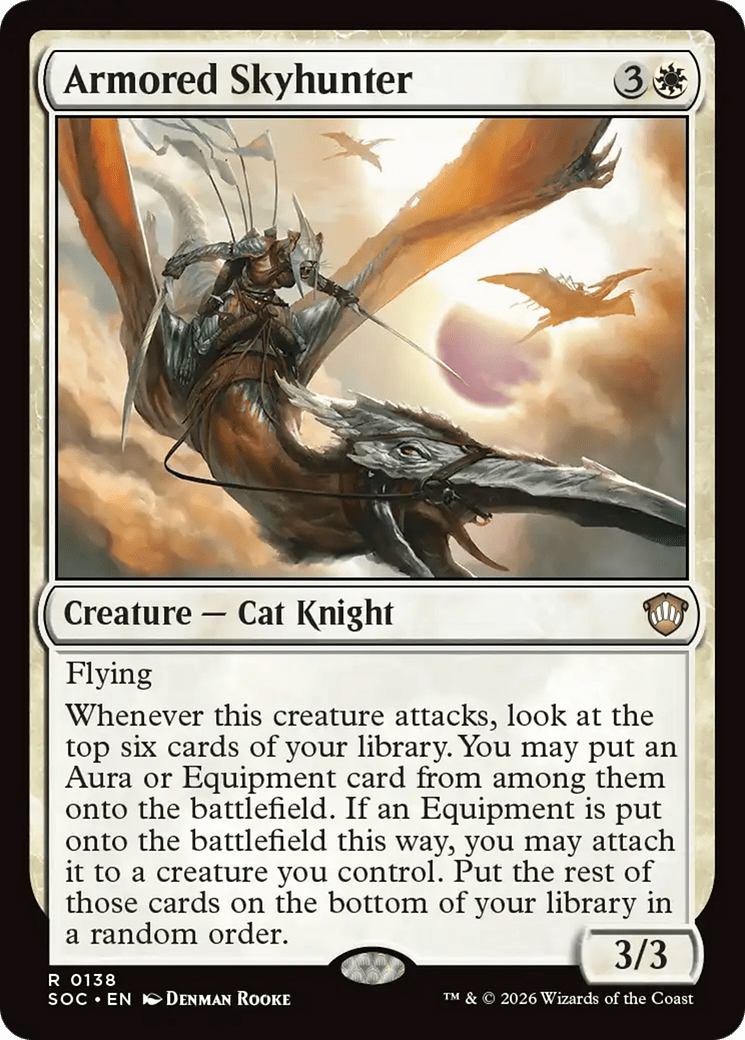 Armored Skyhunter [Secrets of Strixhaven Commander] MTG Single Magic: The Gathering  | Multizone: Comics And Games