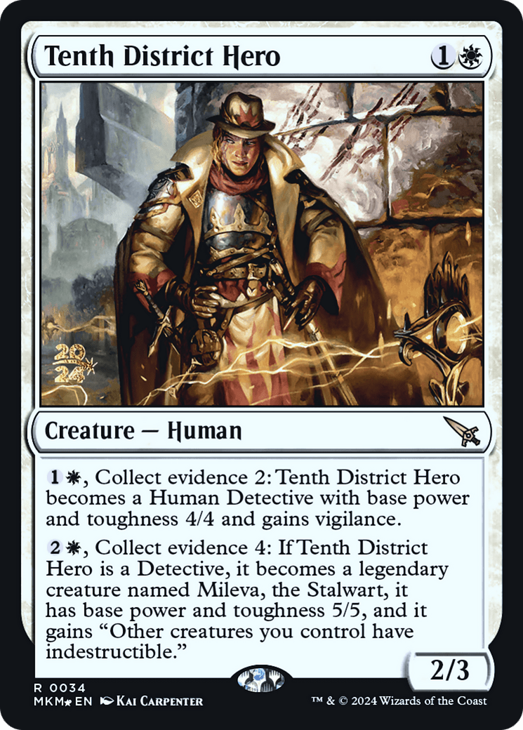 Tenth District Hero [Murders at Karlov Manor Prerelease Promos] MTG Single Magic: The Gathering  | Multizone: Comics And Games