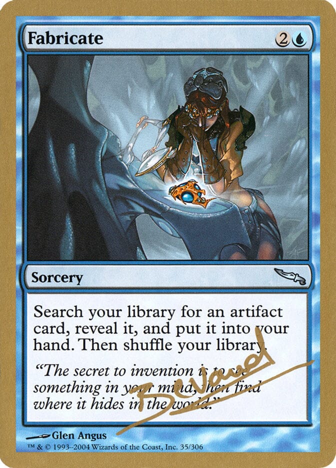 Fabricate (Manuel Bevand) [World Championship Decks 2004] MTG Single Magic: The Gathering  | Multizone: Comics And Games
