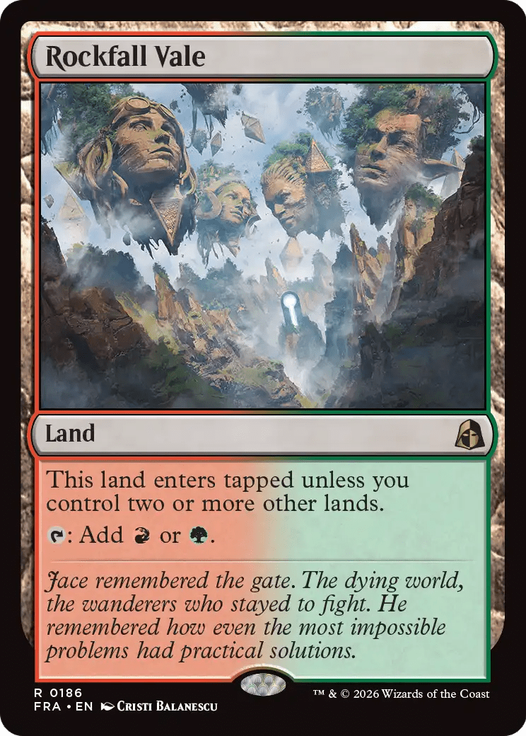 Rockfall Vale [Reality Fracture] MTG Single Magic: The Gathering  | Multizone: Comics And Games