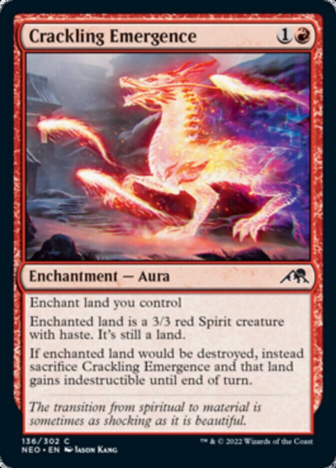 Crackling Emergence [Kamigawa: Neon Dynasty] MTG Single Magic: The Gathering  | Multizone: Comics And Games