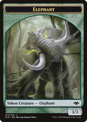 Illusion (005) // Elephant (012) Double-Sided Token [Modern Horizons Tokens] MTG Single Magic: The Gathering  | Multizone: Comics And Games