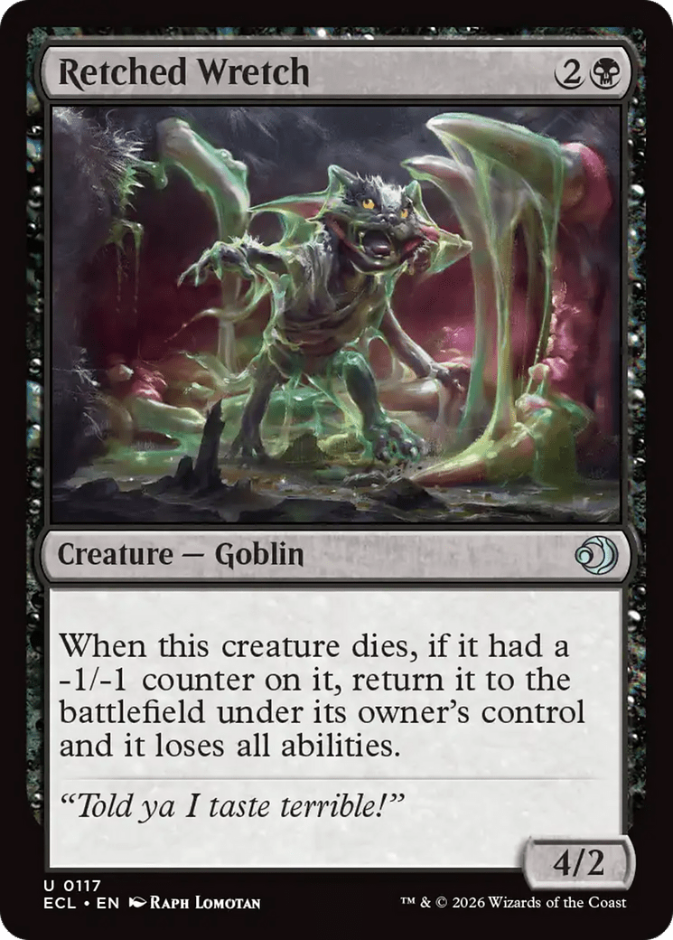 Retched Wretch [Lorwyn Eclipsed] MTG Single Magic: The Gathering  | Multizone: Comics And Games