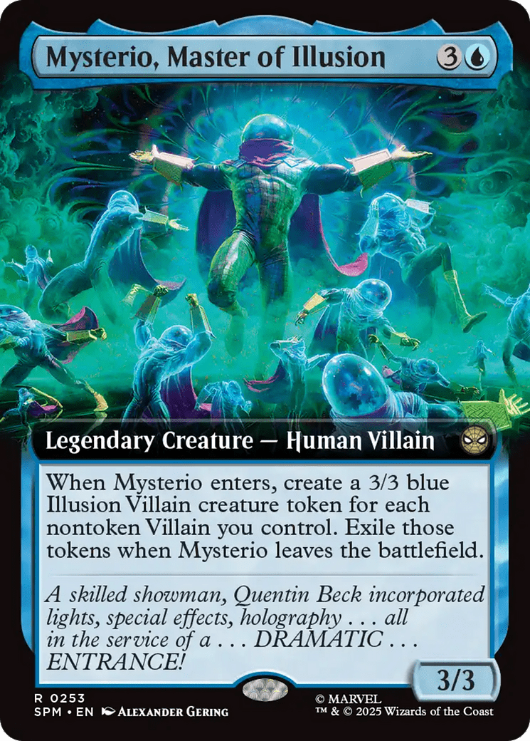Mysterio, Master of Illusion (Extended Art) [Marvel's Spider-Man] MTG Single Magic: The Gathering  | Multizone: Comics And Games