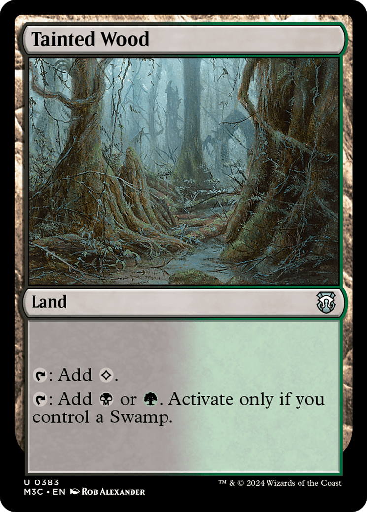 Tainted Wood (Ripple Foil) [Modern Horizons 3 Commander] MTG Single Magic: The Gathering  | Multizone: Comics And Games