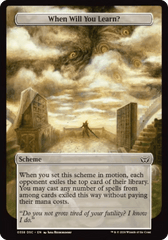 When Will You Learn? (Full Art) [Duskmourn: Archenemy] MTG Single Magic: The Gathering  | Multizone: Comics And Games