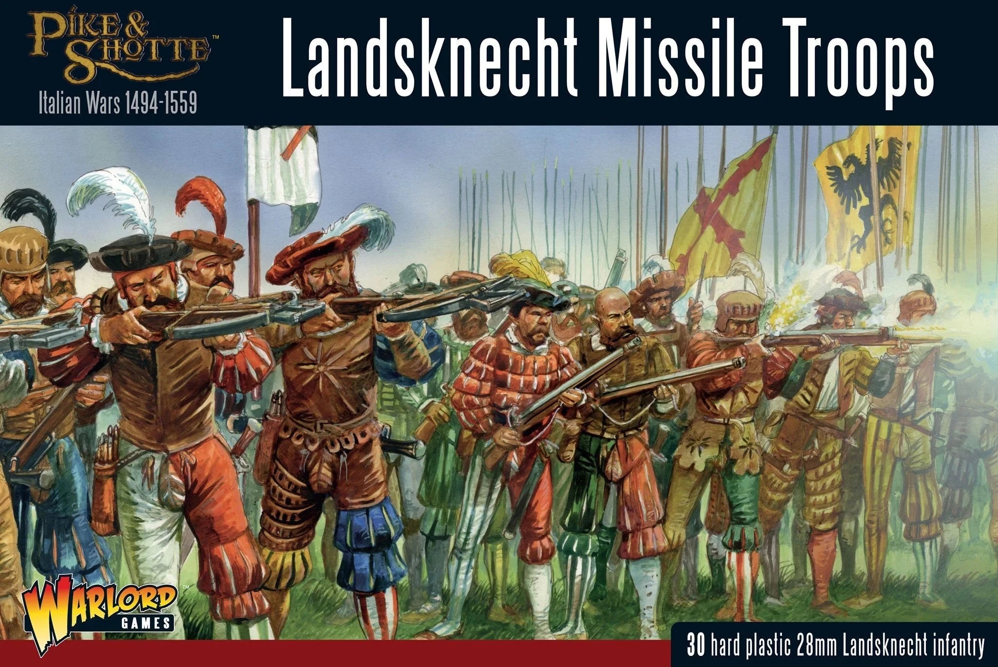 Pike & Shotte Italian Wars 1494-1559: Landsknecht Missile Troops Miniatures North Star Military Figures  | Multizone: Comics And Games