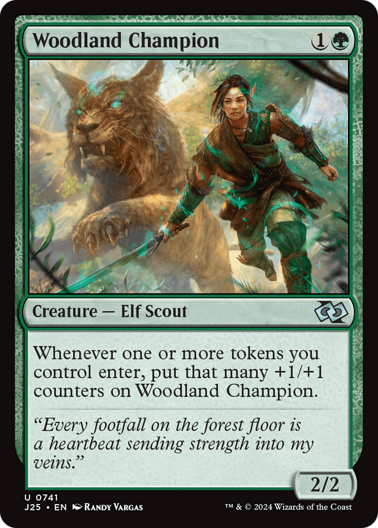 Woodland Champion [Foundations Jumpstart] MTG Single Magic: The Gathering  | Multizone: Comics And Games