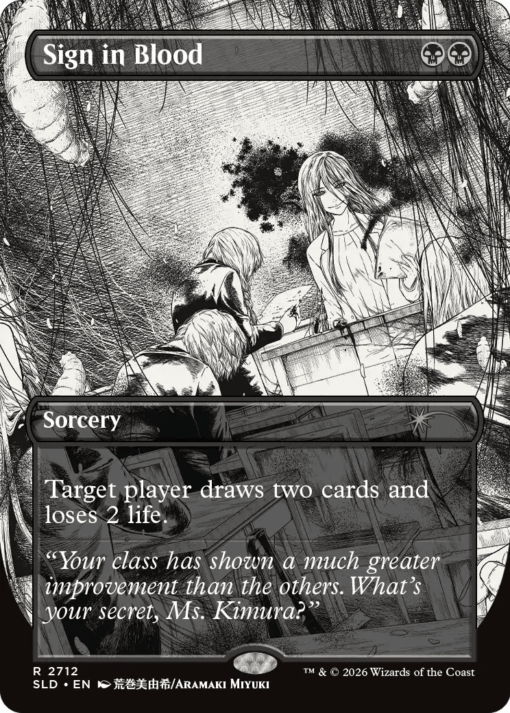 Sign in Blood [Secret Lair Drop Series] MTG Single Magic: The Gathering  | Multizone: Comics And Games