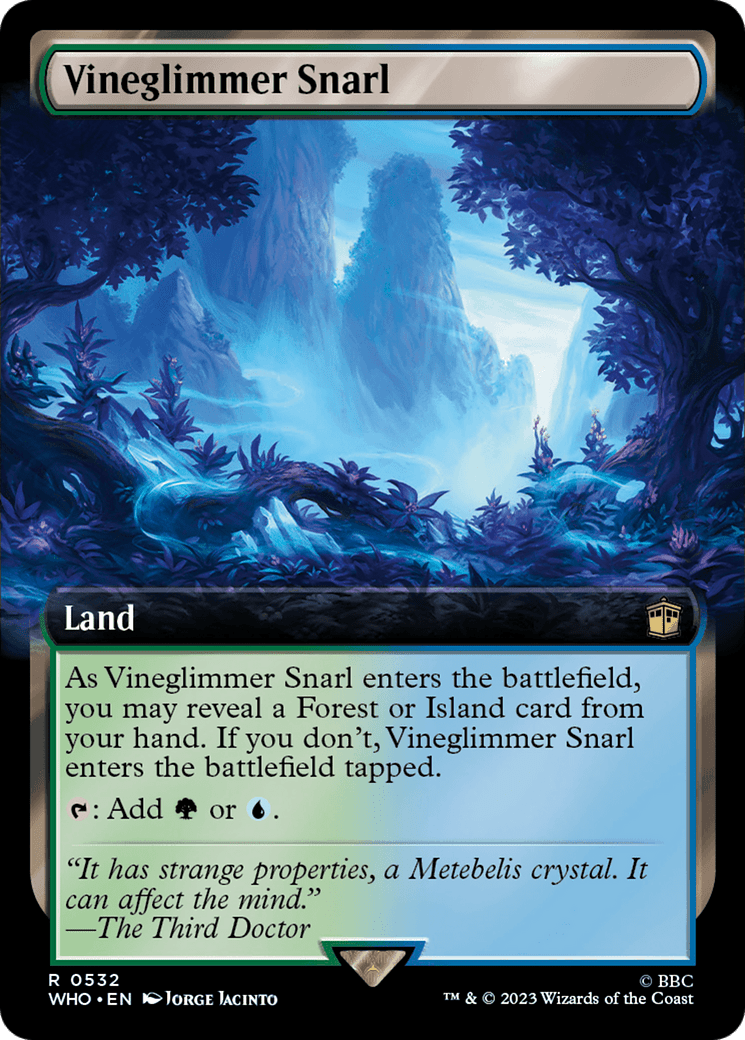 Vineglimmer Snarl (Extended Art) [Doctor Who] MTG Single Magic: The Gathering  | Multizone: Comics And Games