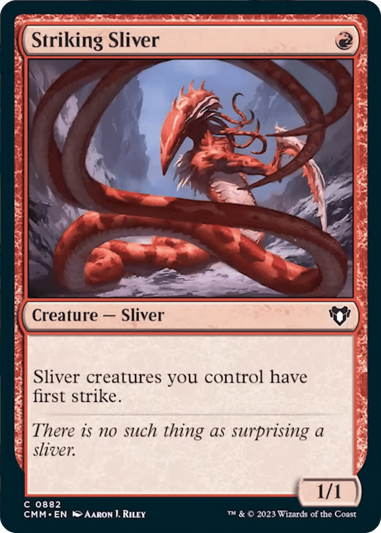 Striking Sliver [Commander Masters] MTG Single Magic: The Gathering  | Multizone: Comics And Games