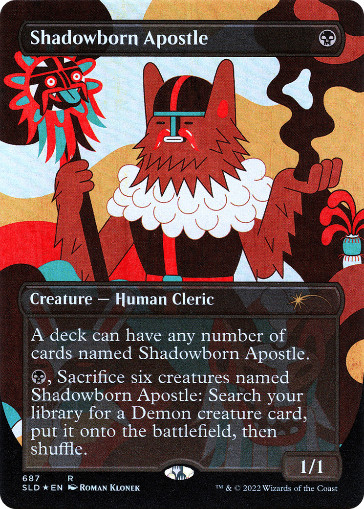 Shadowborn Apostle (687) (Borderless) [Secret Lair Drop Promos] MTG Single Magic: The Gathering  | Multizone: Comics And Games