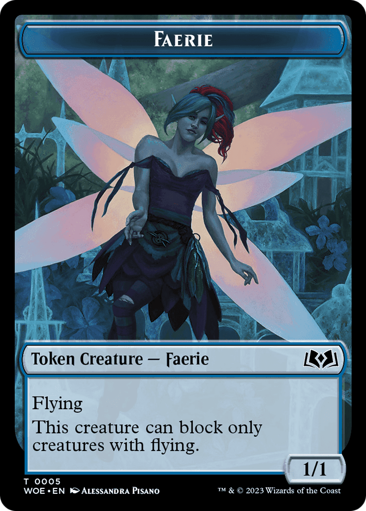 Faerie // Food (0010) Double-Sided Token [Wilds of Eldraine Tokens] MTG Single Magic: The Gathering  | Multizone: Comics And Games