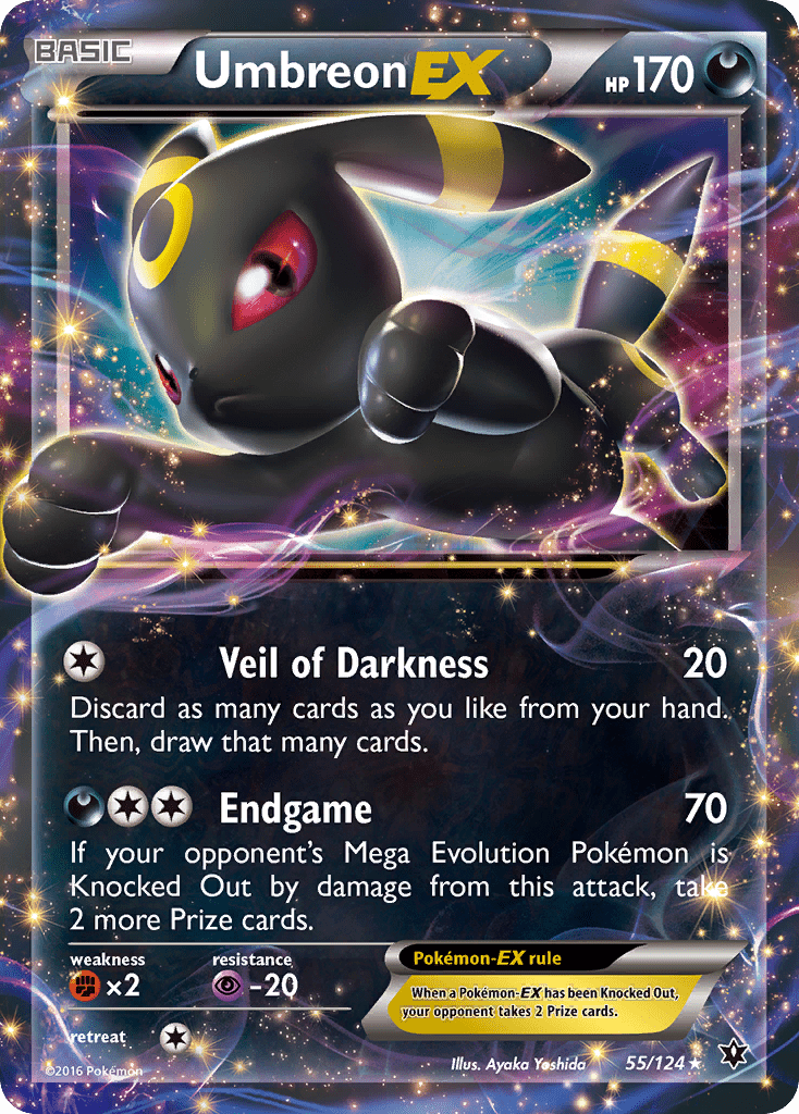 Umbreon EX (55/124) [XY: Fates Collide] Pokemon Single Pokémon  | Multizone: Comics And Games