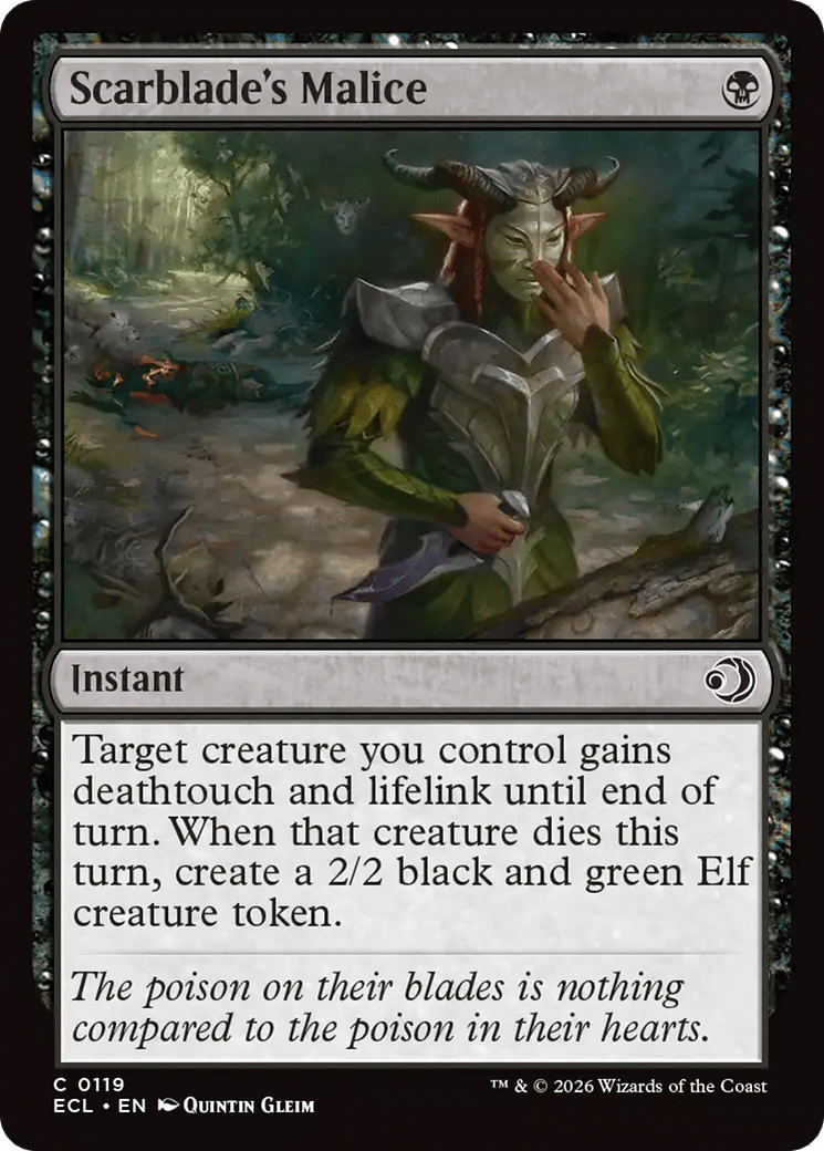 Scarblade's Malice [Lorwyn Eclipsed] MTG Single Magic: The Gathering  | Multizone: Comics And Games