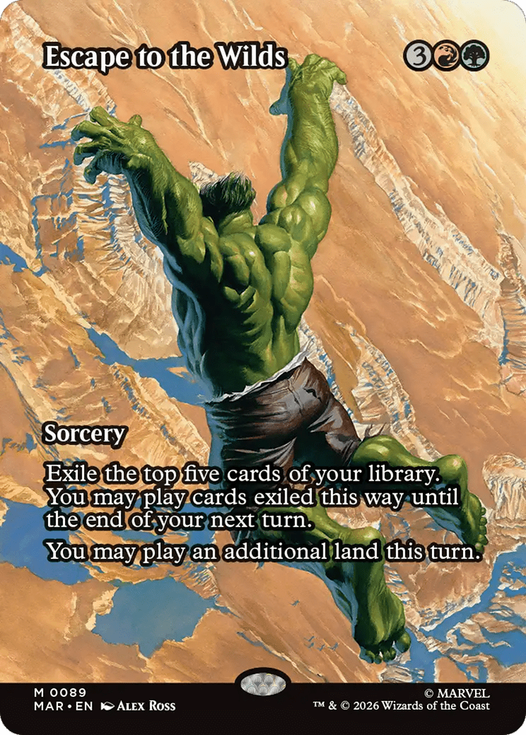 Escape to the Wilds (Borderless) [Marvel Universe: Eternal-Legal] MTG Single Magic: The Gathering  | Multizone: Comics And Games
