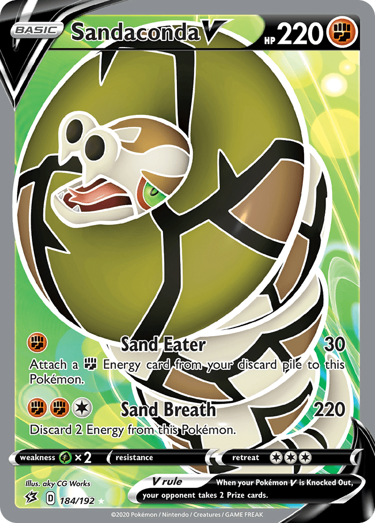 Sandaconda V (184/192) [Sword & Shield: Rebel Clash] Pokemon Single Pokémon  | Multizone: Comics And Games