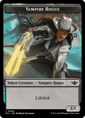 Treasure // Human Rogue Double-Sided Token [Outlaws of Thunder Junction Tokens] MTG Single Magic: The Gathering  | Multizone: Comics And Games