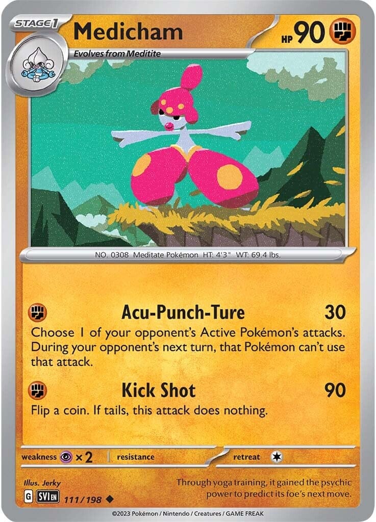 Medicham (111/198) [Scarlet & Violet: Base Set] Pokemon Single Pokémon  | Multizone: Comics And Games