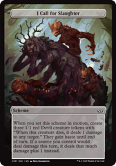 I Call for Slaughter (Full Art) [Duskmourn: Archenemy] MTG Single Magic: The Gathering  | Multizone: Comics And Games