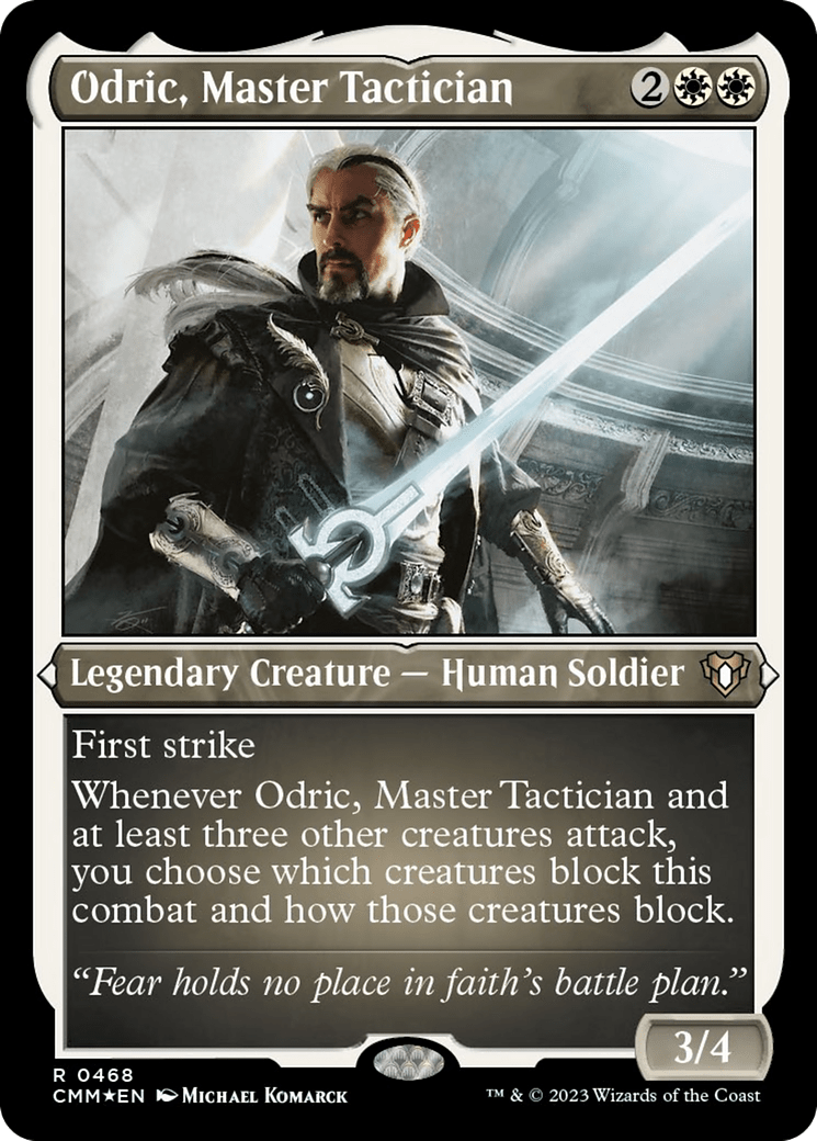 Odric, Master Tactician (Foil Etched) [Commander Masters] MTG Single Magic: The Gathering  | Multizone: Comics And Games