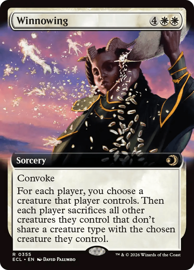 Winnowing (Extended Art) [Lorwyn Eclipsed] MTG Single Magic: The Gathering  | Multizone: Comics And Games
