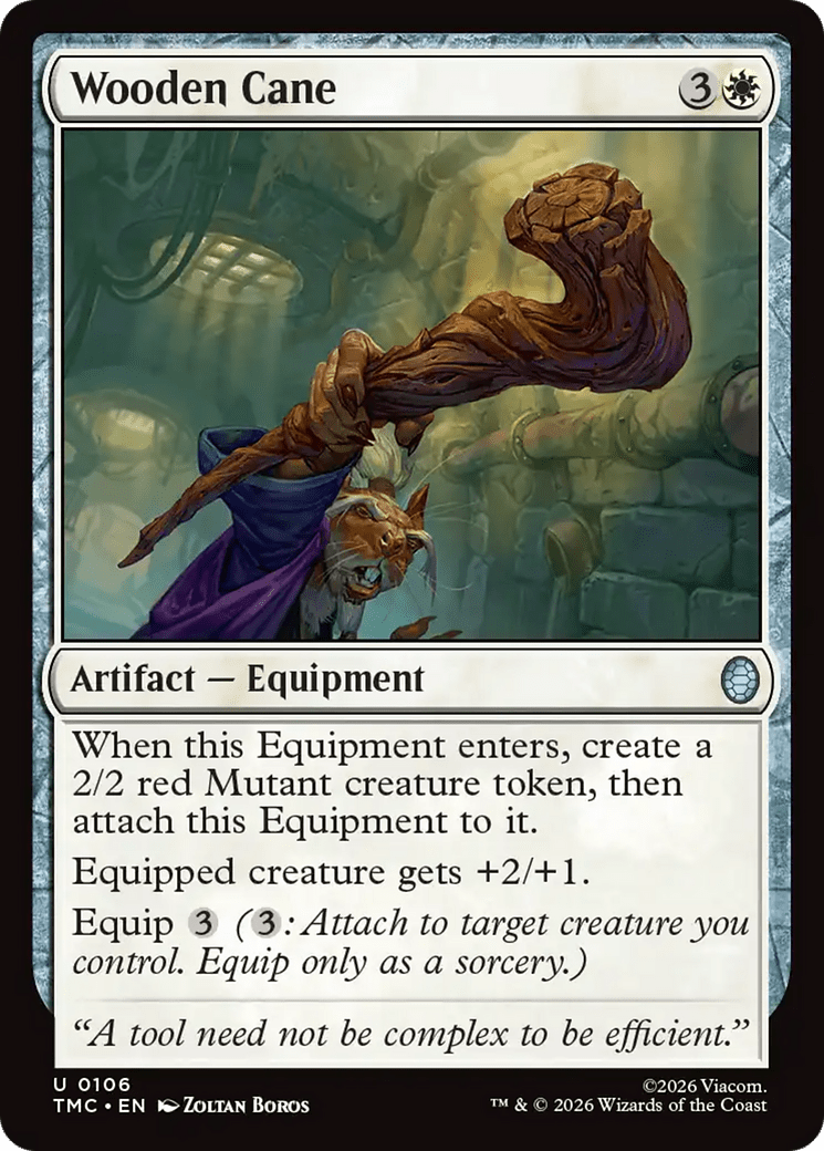 Wooden Cane [Teenage Mutant Ninja Turtles Commander] MTG Single Magic: The Gathering  | Multizone: Comics And Games