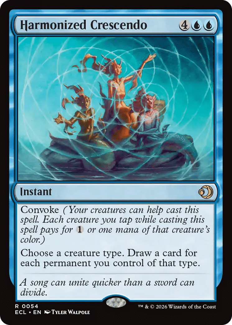 Harmonized Crescendo [Lorwyn Eclipsed] MTG Single Magic: The Gathering  | Multizone: Comics And Games