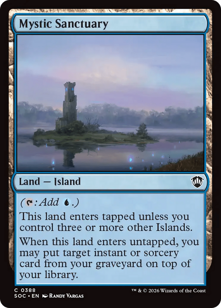 Mystic Sanctuary [Secrets of Strixhaven Commander] MTG Single Magic: The Gathering  | Multizone: Comics And Games