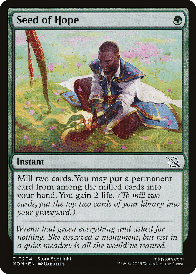 Seed of Hope [March of the Machine] MTG Single Magic: The Gathering  | Multizone: Comics And Games