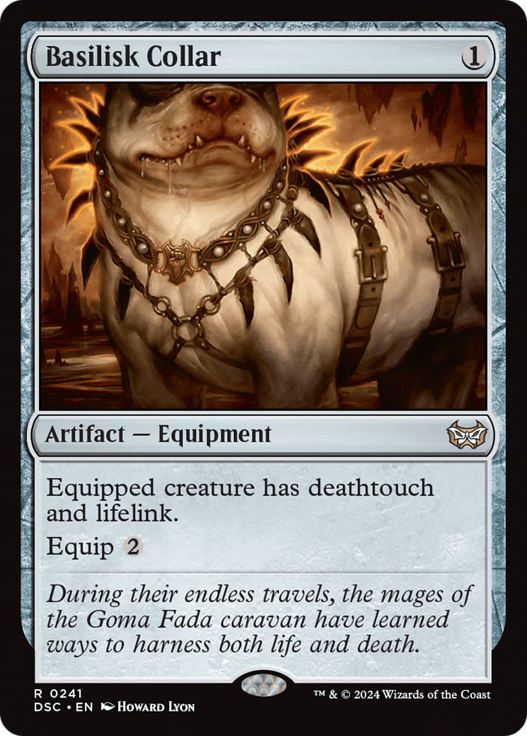 Basilisk Collar [Duskmourn: House of Horror Commander] MTG Single Magic: The Gathering  | Multizone: Comics And Games