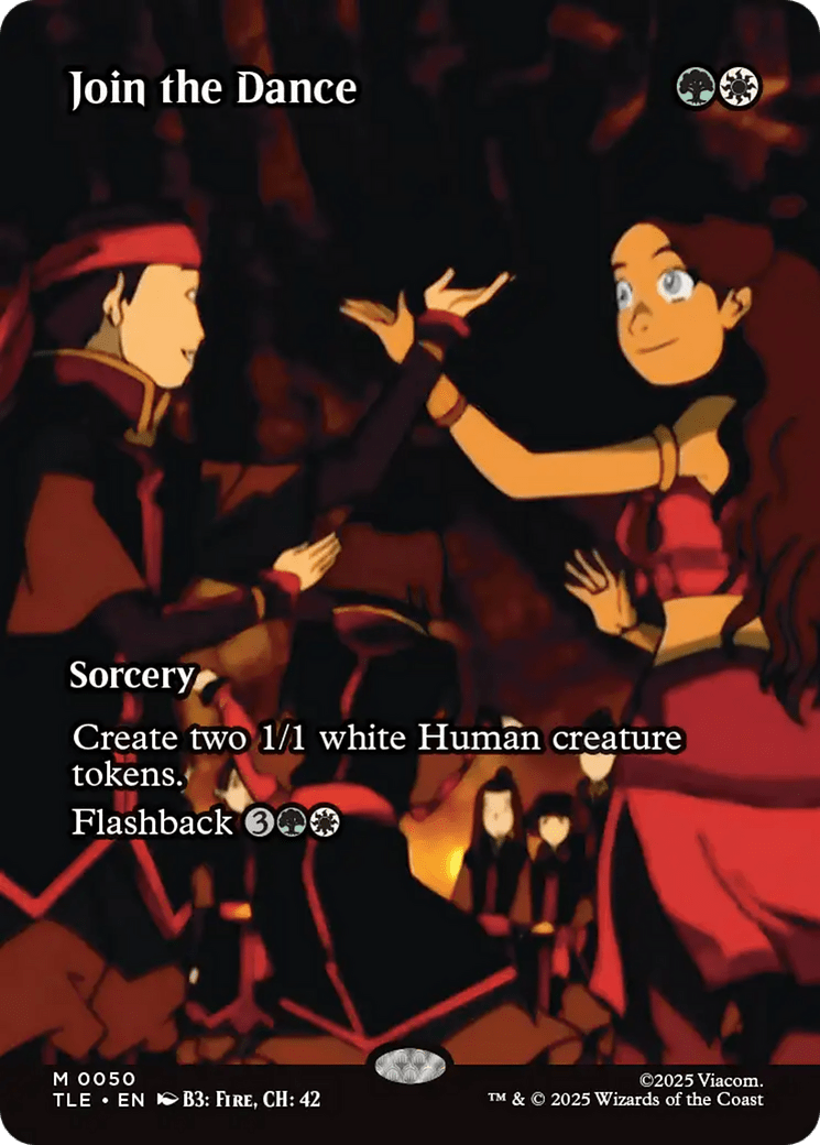 Join the Dance (Borderless) [Avatar: The Last Airbender: Eternal-Legal] MTG Single Magic: The Gathering  | Multizone: Comics And Games