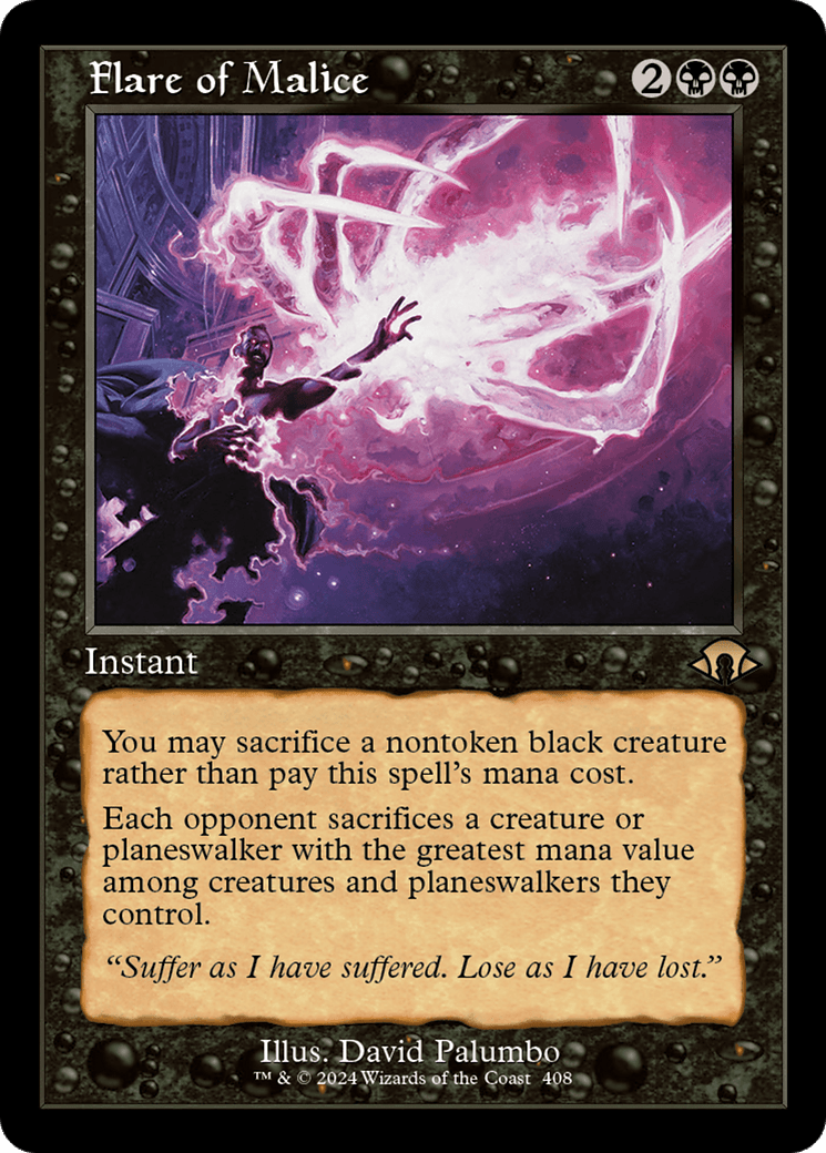 Flare of Malice (Retro) [Modern Horizons 3] MTG Single Magic: The Gathering  | Multizone: Comics And Games
