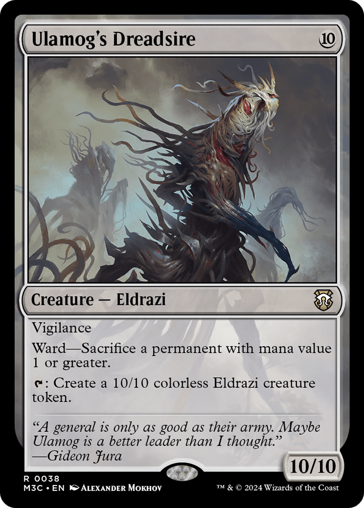 Ulamog's Dreadsire (Ripple Foil) [Modern Horizons 3 Commander] MTG Single Magic: The Gathering  | Multizone: Comics And Games