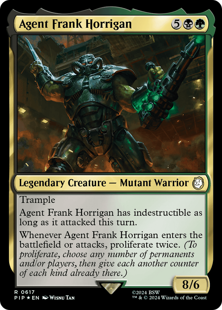 Agent Frank Horrigan (Surge Foil) [Fallout] MTG Single Magic: The Gathering  | Multizone: Comics And Games