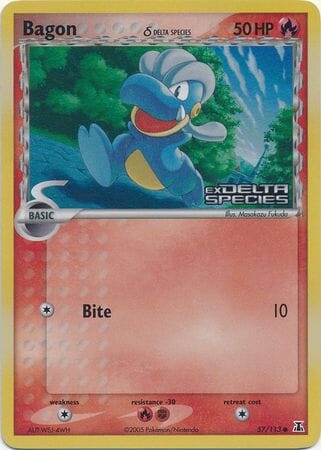 Bagon (57/113) (Delta Species) (Stamped) [EX: Delta Species] Pokemon Single Pokémon  | Multizone: Comics And Games