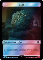 Alien // Clue (0053) Double-Sided Token (Surge Foil) [Doctor Who Tokens] MTG Single Magic: The Gathering  | Multizone: Comics And Games