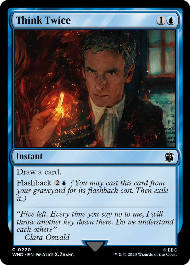 Think Twice [Doctor Who] MTG Single Magic: The Gathering  | Multizone: Comics And Games