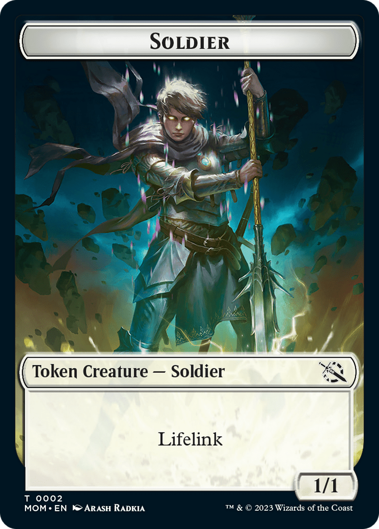 Soldier Token [March of the Machine Tokens] MTG Single Magic: The Gathering  | Multizone: Comics And Games