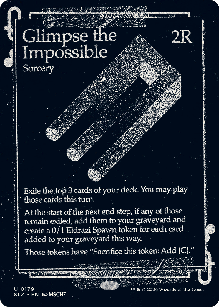 Glimpse the Impossible (0300) [Secret Lair x MSCHF: The Zeta Set] MTG Single Magic: The Gathering  | Multizone: Comics And Games
