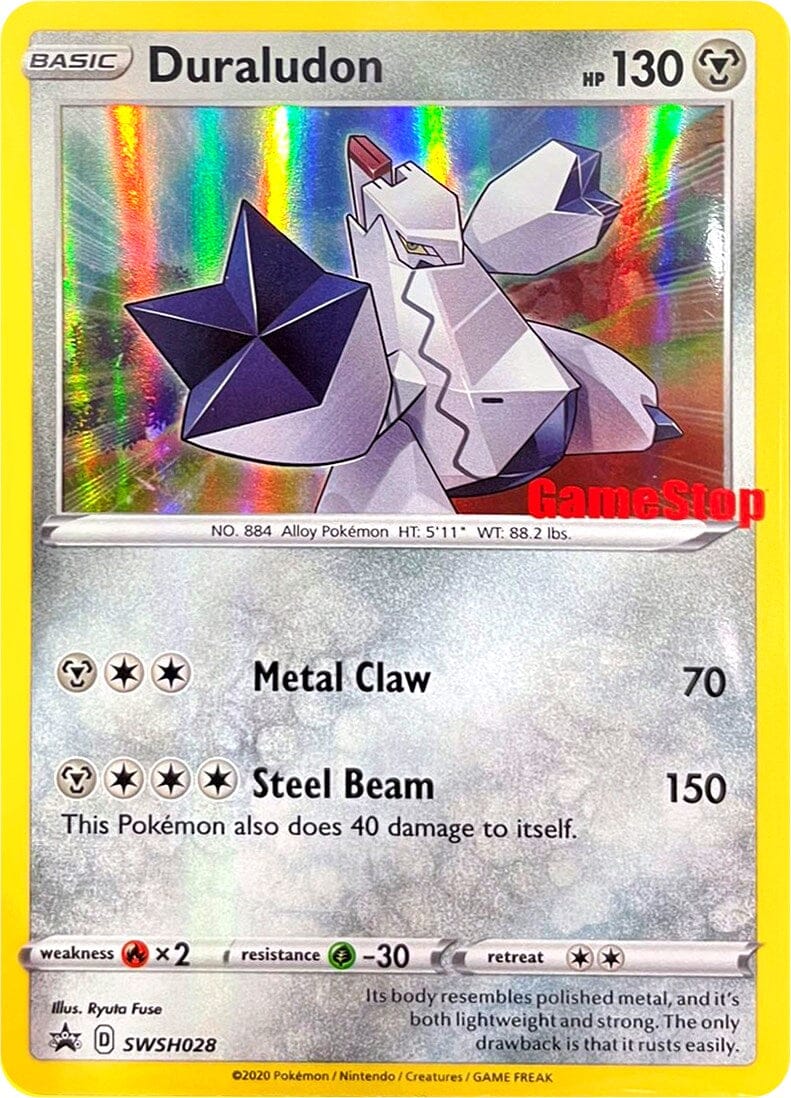 Duraludon (SWSH028) (GameStop Exclusive) [Sword & Shield: Black Star Promos] Pokemon Single Pokémon  | Multizone: Comics And Games