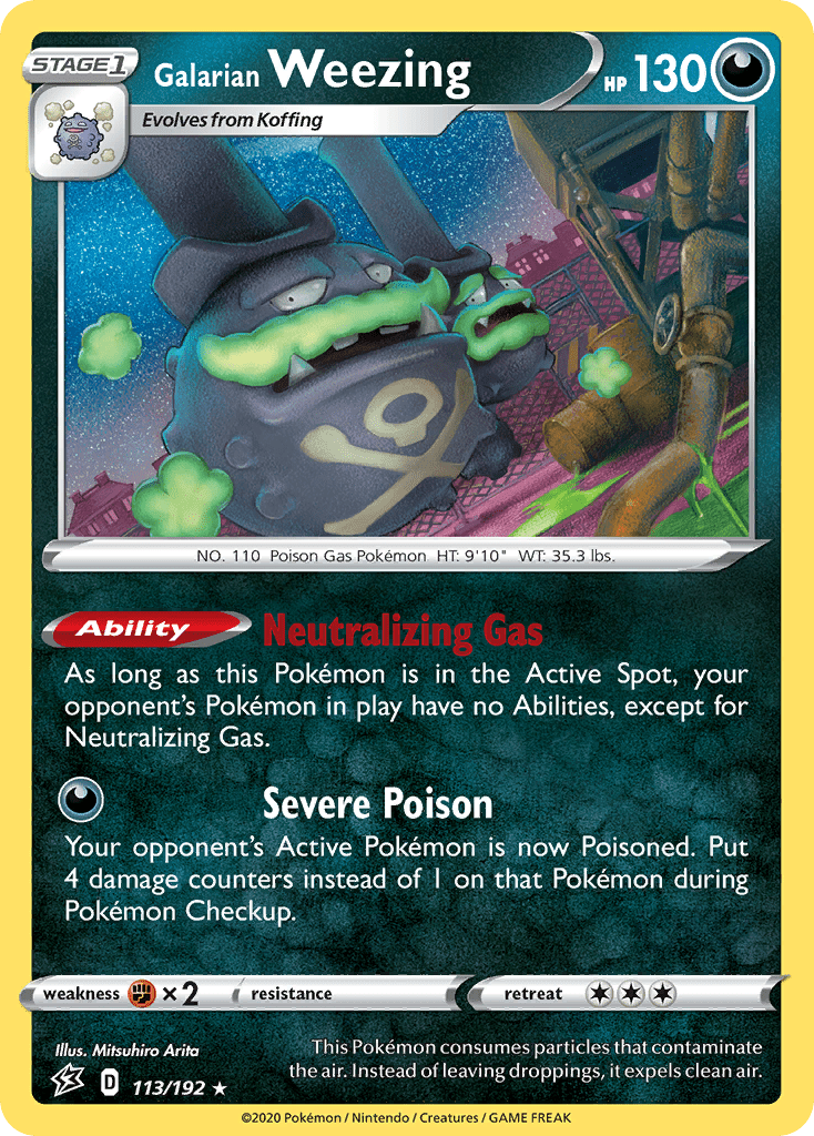Galarian Weezing (113/192) [Sword & Shield: Rebel Clash] Pokemon Single Pokémon  | Multizone: Comics And Games
