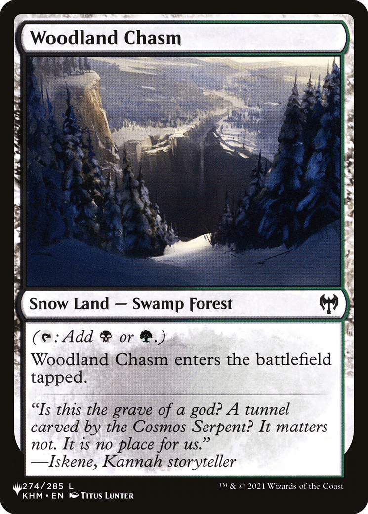 Woodland Chasm [Secret Lair: From Cute to Brute] MTG Single Magic: The Gathering  | Multizone: Comics And Games