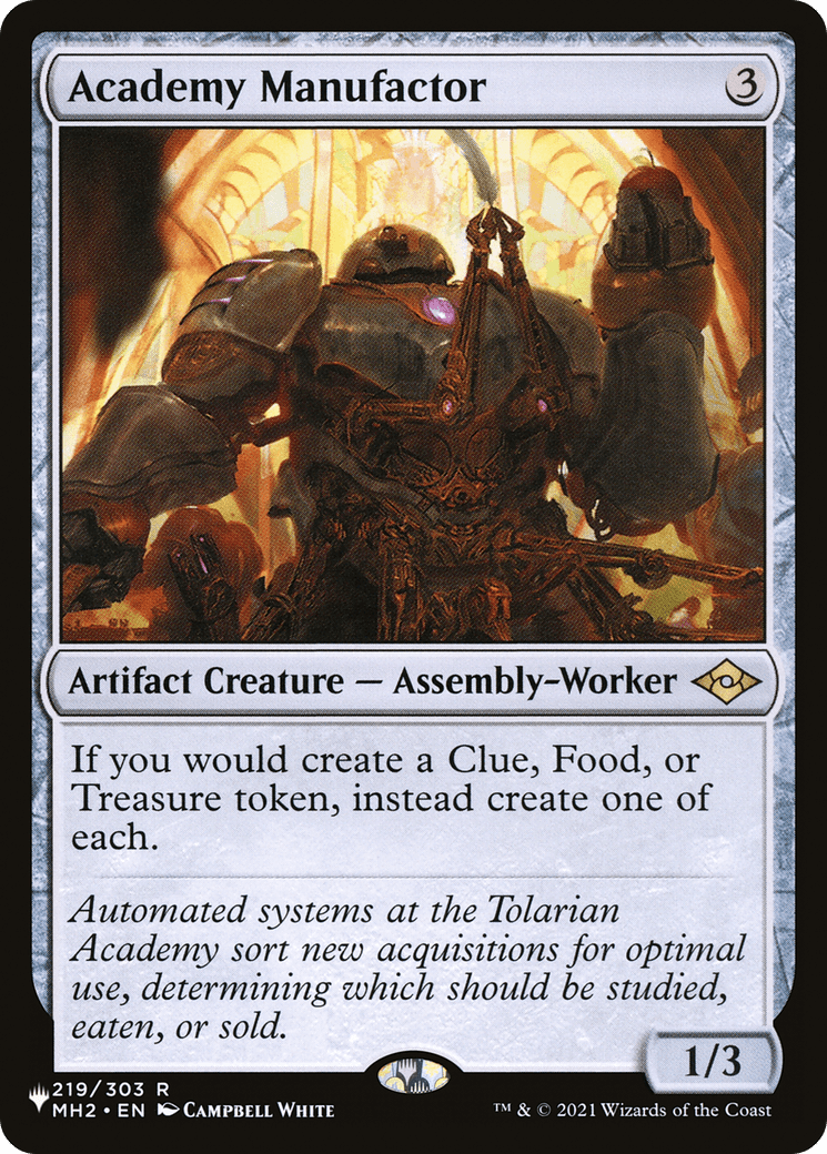 Academy Manufactor [The List] MTG Single Magic: The Gathering  | Multizone: Comics And Games